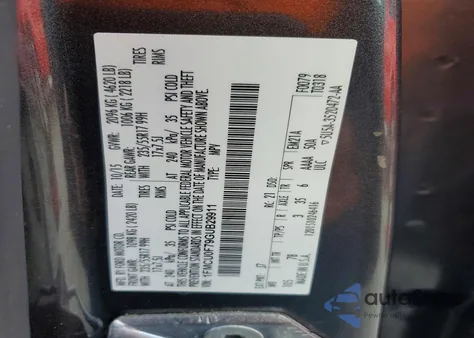 2016 Ford Escape S z USA, uszkodzony, nr VIN 1FMCU0F79GUB29911